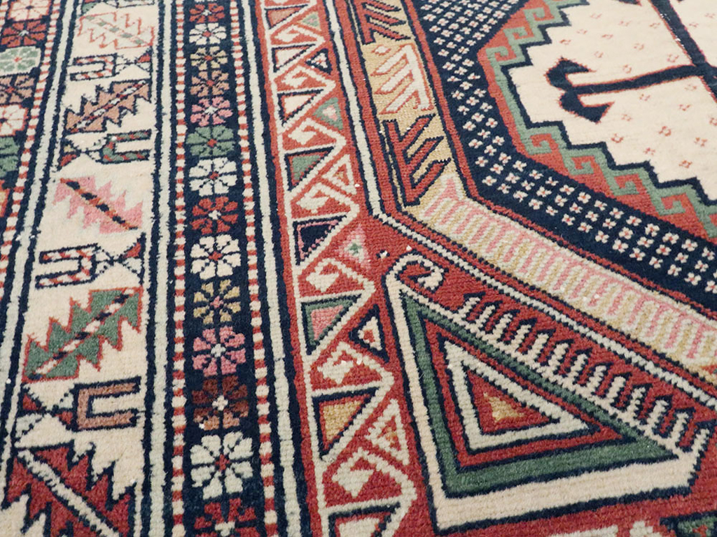 Antique Caucasian Shirvan Rug, No.21136 - Staging