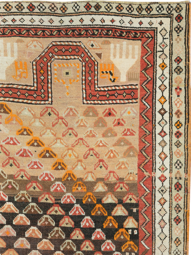 Antique Caucasian Rug, No.21137 - Staging
