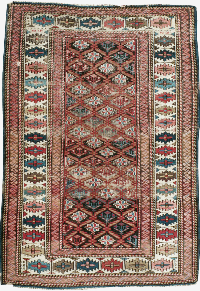 Antique Caucasian Kuba Rug, No.21138 - Staging