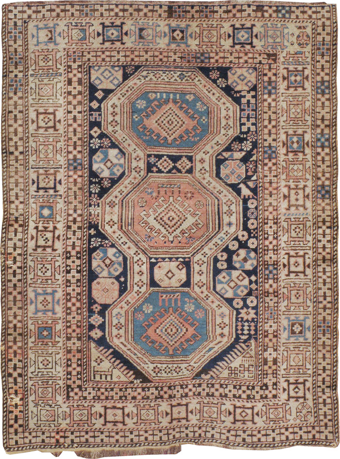 Antique Caucasian Shirvan Rug, No.21141 - Staging