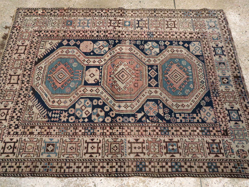 Antique Caucasian Shirvan Rug, No.21141 - Staging