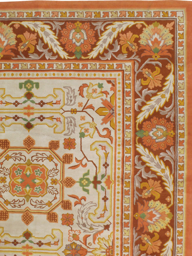 Vintage Spanish Cuenca Oversize Carpet, No.21154 - Staging