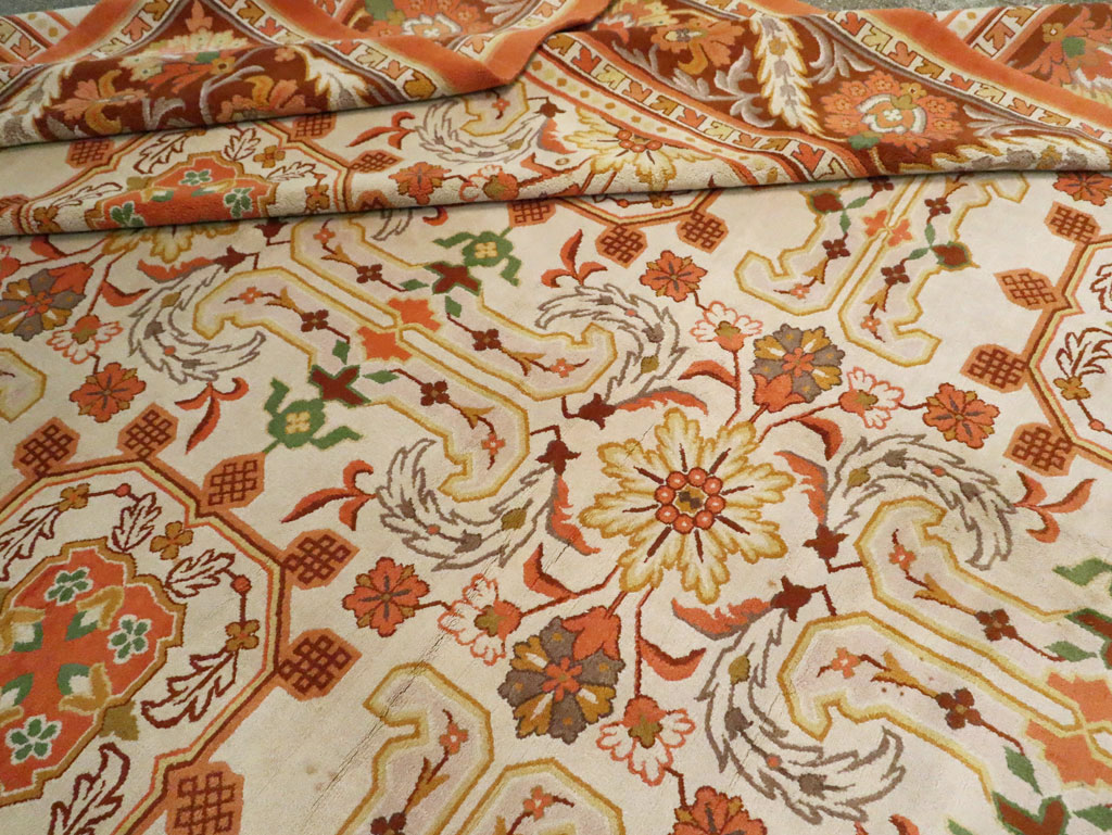 Vintage Spanish Cuenca Oversize Carpet, No.21154 - Staging
