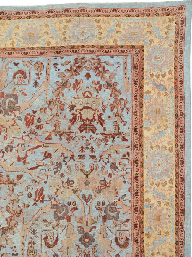 Antique Persian Mahal Oversize Carpet, No.21160 - Staging