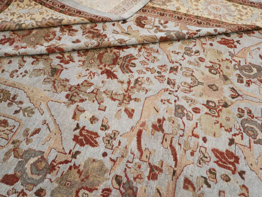 Antique Persian Mahal Oversize Carpet, No.21160 - Staging