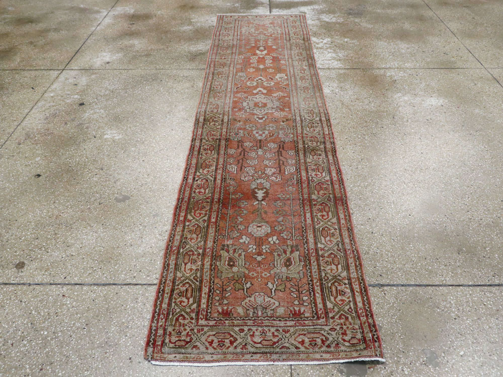 Vintage Persian Malayer Runner, No.21175 - Staging