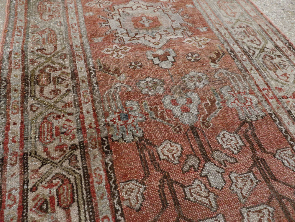 Vintage Persian Malayer Runner, No.21175 - Staging