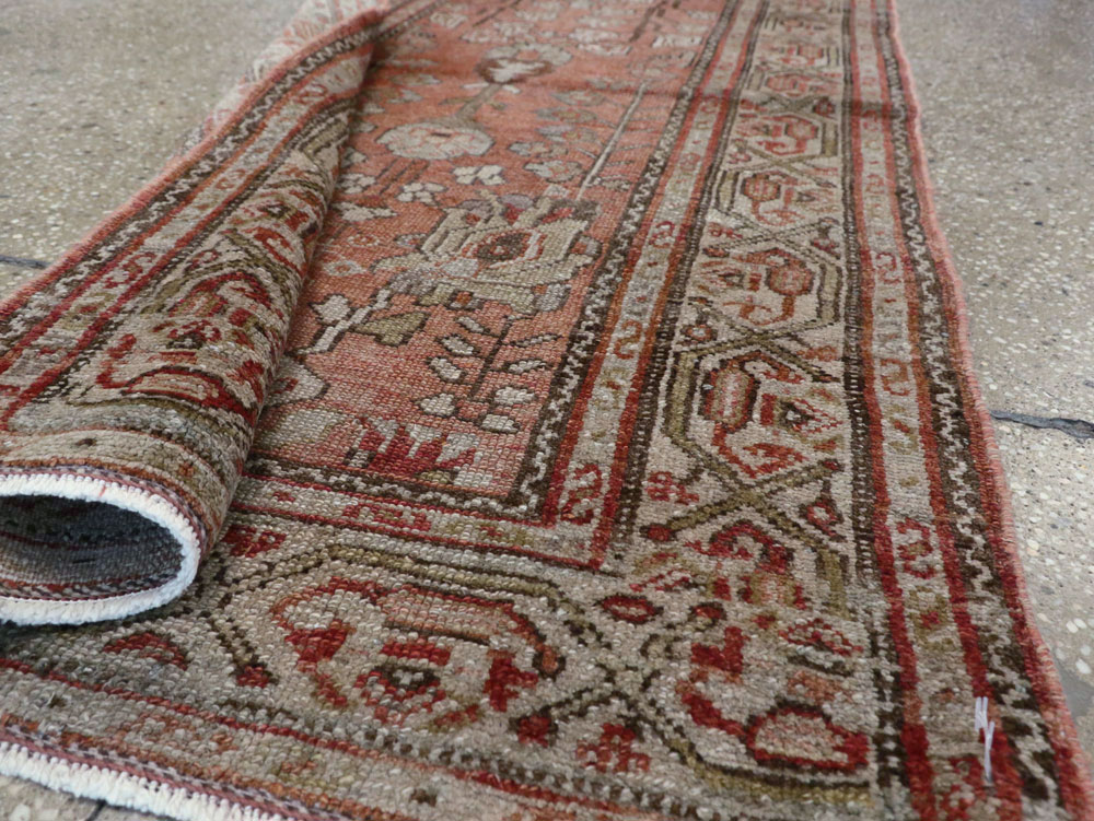 Vintage Persian Malayer Runner, No.21175 - Staging