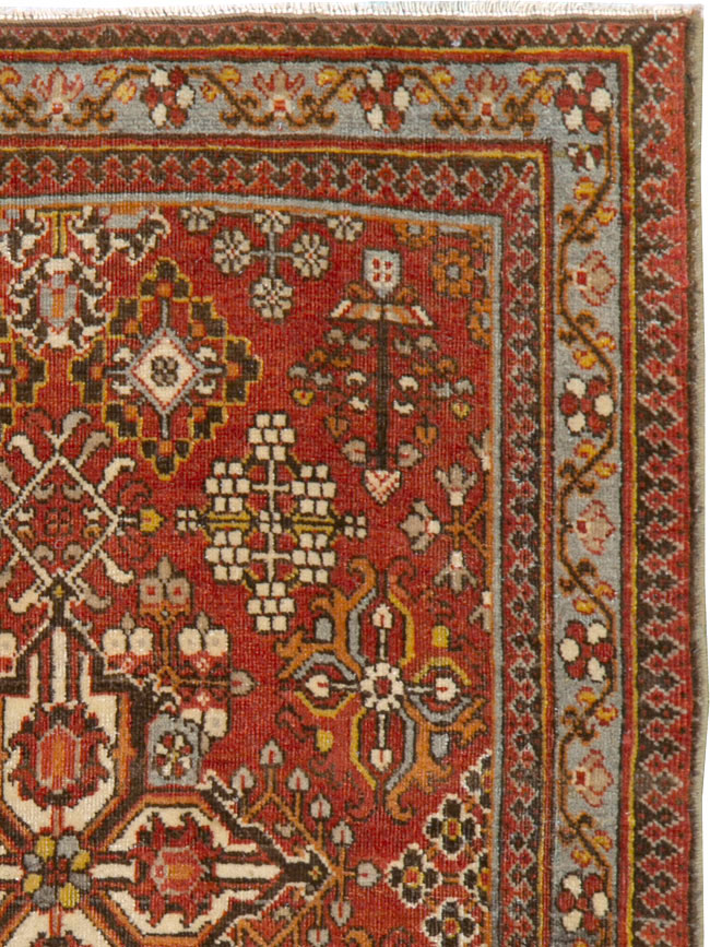 Vintage Persian Joshegan Rug, No.21179 - Staging