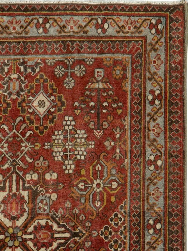 Vintage Persian Joshegan Rug, No.21179 - Staging