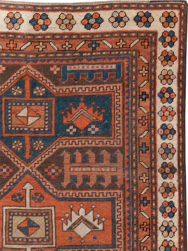Antique Kazak Rug, No.21183 - Staging