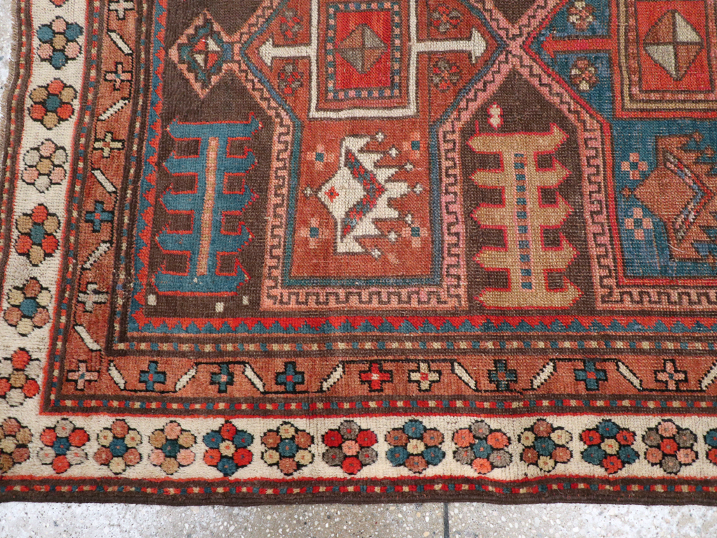 Antique Kazak Rug, No.21183 - Staging