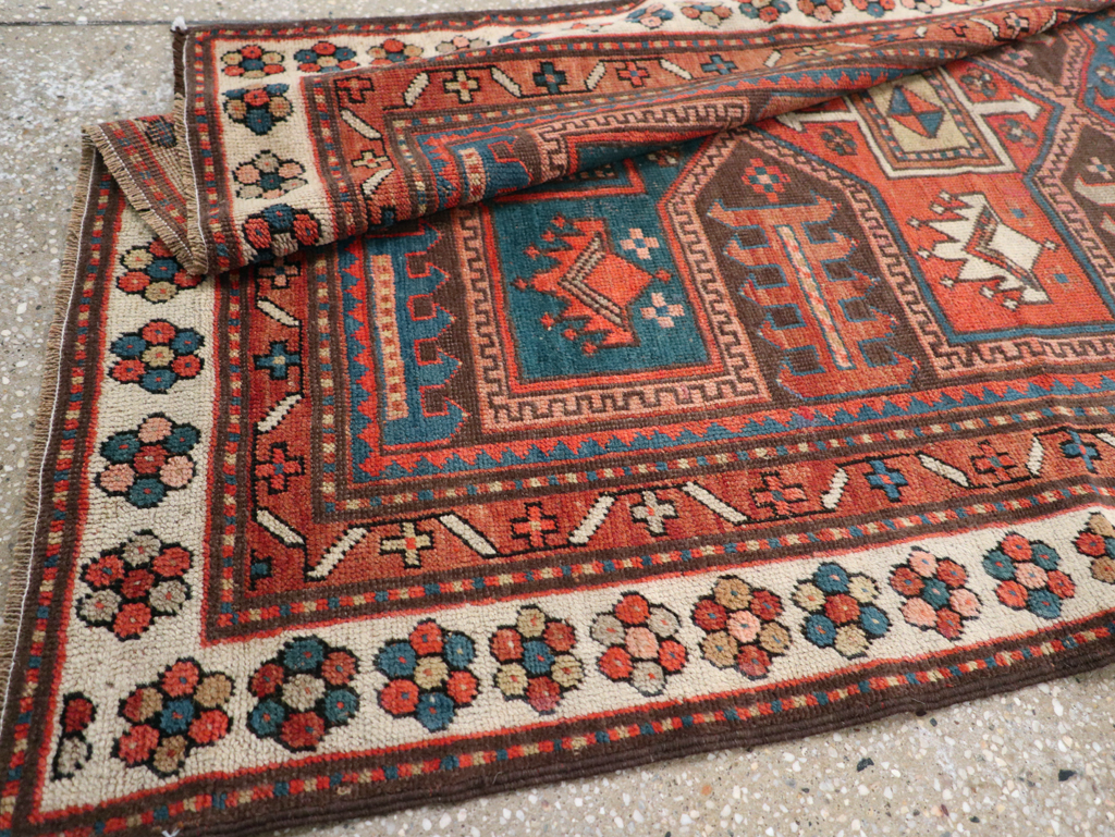 Antique Kazak Rug, No.21183 - Staging
