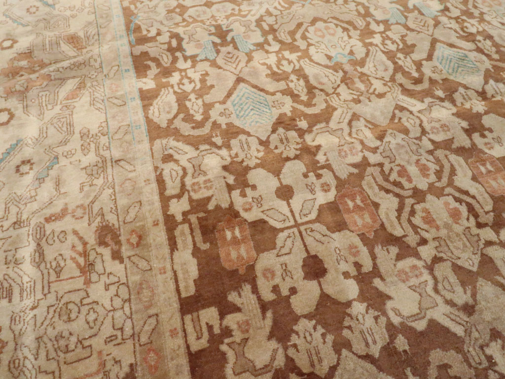 Antique Persian Tabriz Carpet, No.21184 - Staging