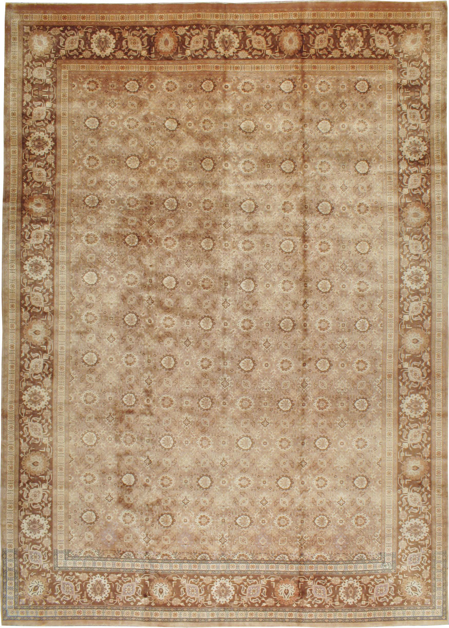Antique Persian Tabriz Carpet, No.21186 - Staging