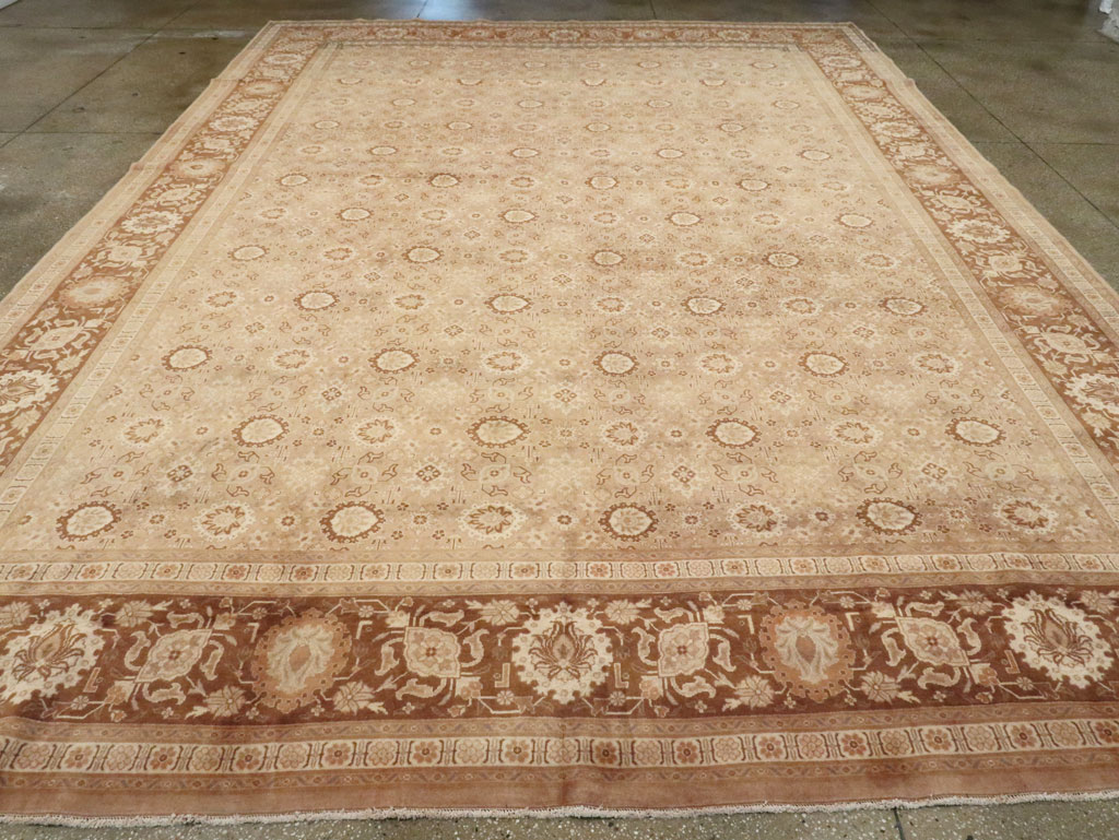 Antique Persian Tabriz Carpet, No.21186 - Staging