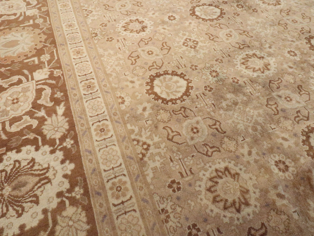 Antique Persian Tabriz Carpet, No.21186 - Staging