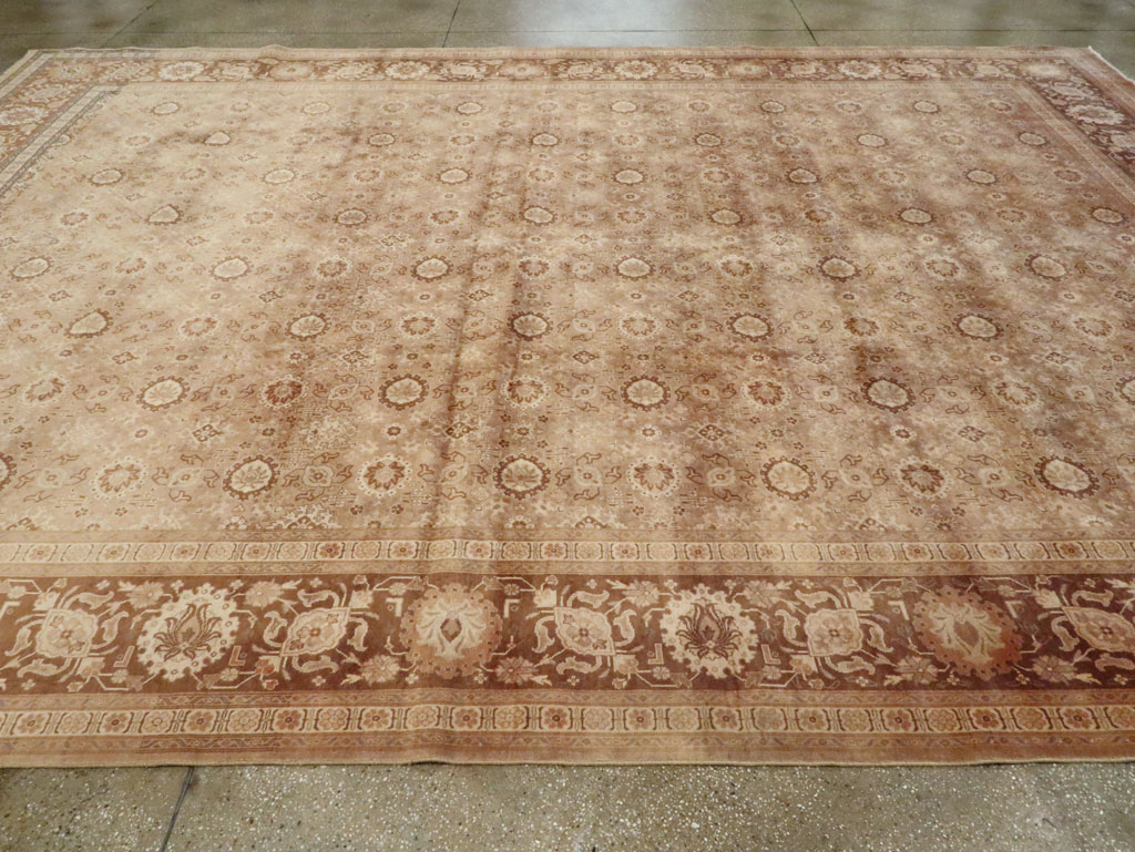 Antique Persian Tabriz Carpet, No.21186 - Staging