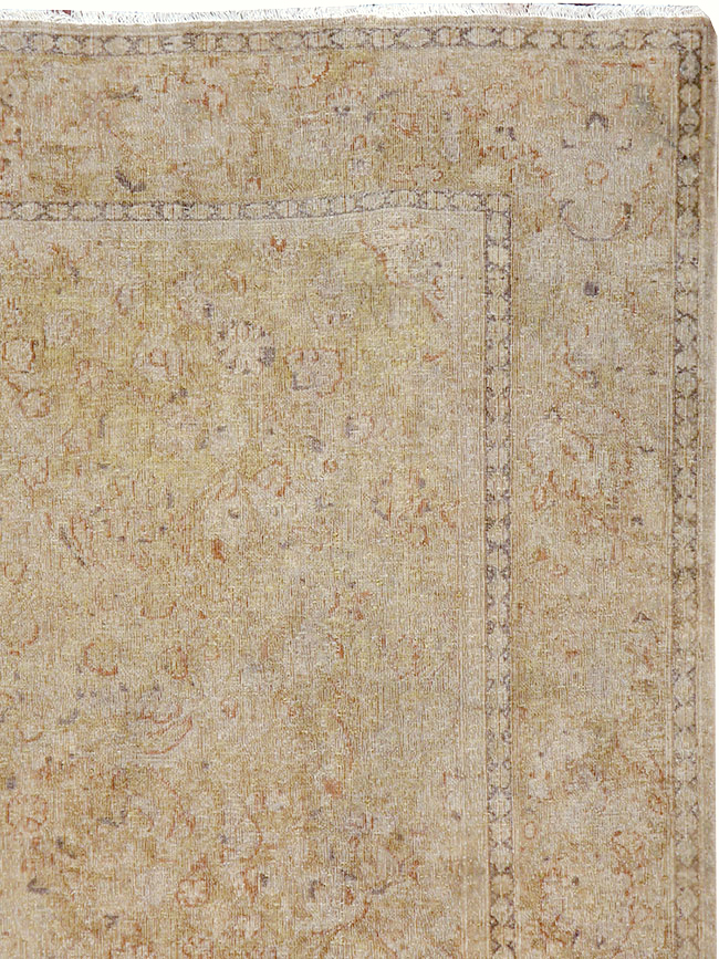 Antique Persian Kashan Rug, No.21189 - Staging