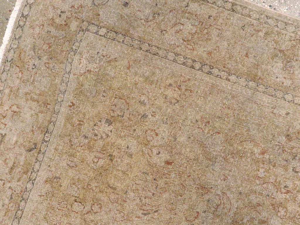 Antique Persian Kashan Rug, No.21189 - Staging