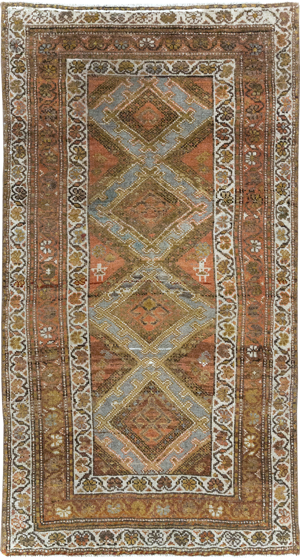 Antique Persian Kurdish Rug, No.21196 - Staging