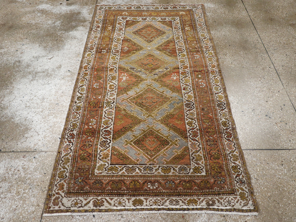 Antique Persian Kurdish Rug, No.21196 - Staging