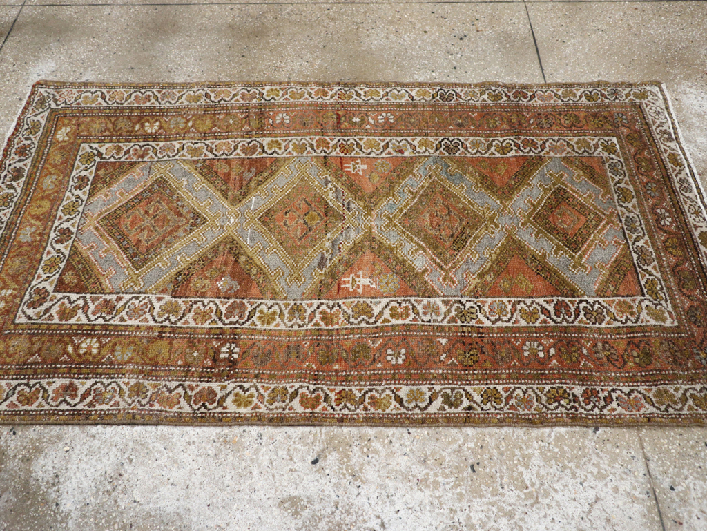 Antique Persian Kurdish Rug, No.21196 - Staging