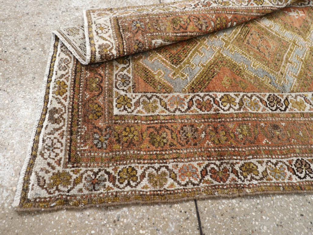 Antique Persian Kurdish Rug, No.21196 - Staging