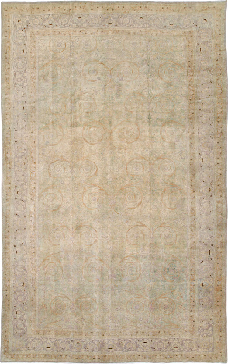 Antique Persian Tabriz  Carpet, No.21197 - Staging