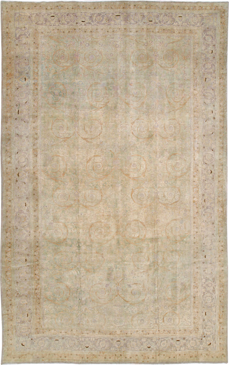 Antique Persian Tabriz  Carpet, No.21197 - Staging