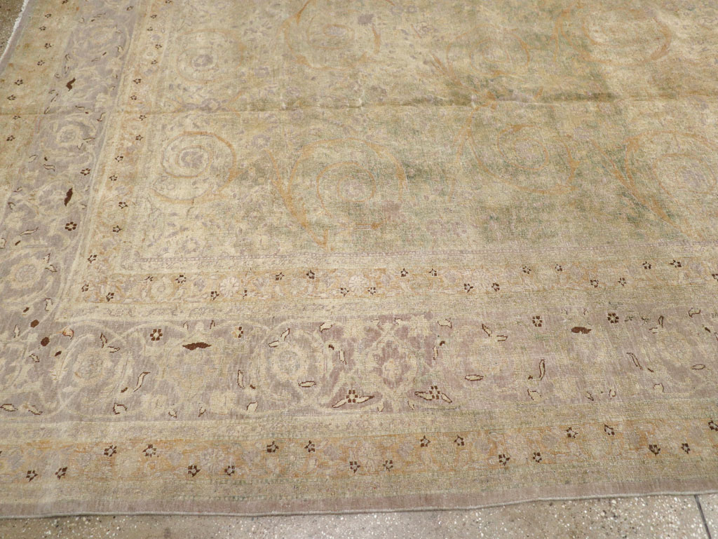 Antique Persian Tabriz  Carpet, No.21197 - Staging