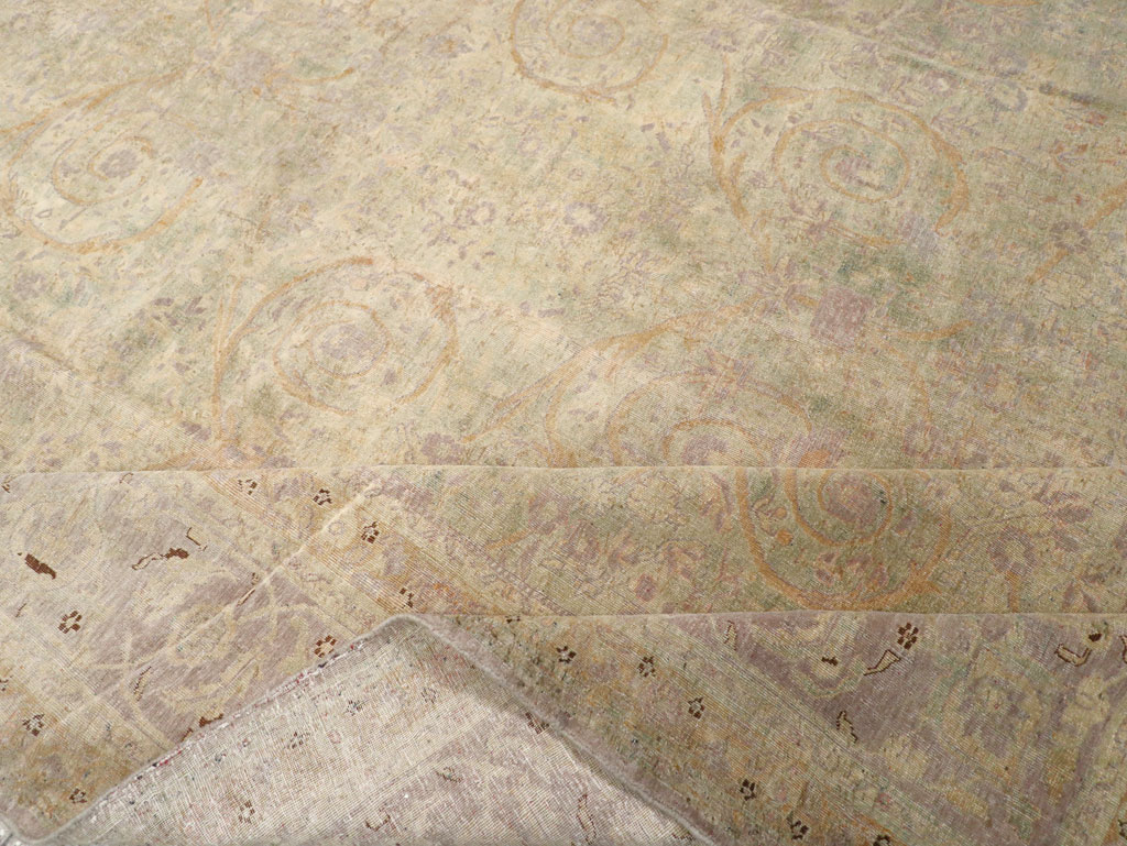 Antique Persian Tabriz  Carpet, No.21197 - Staging