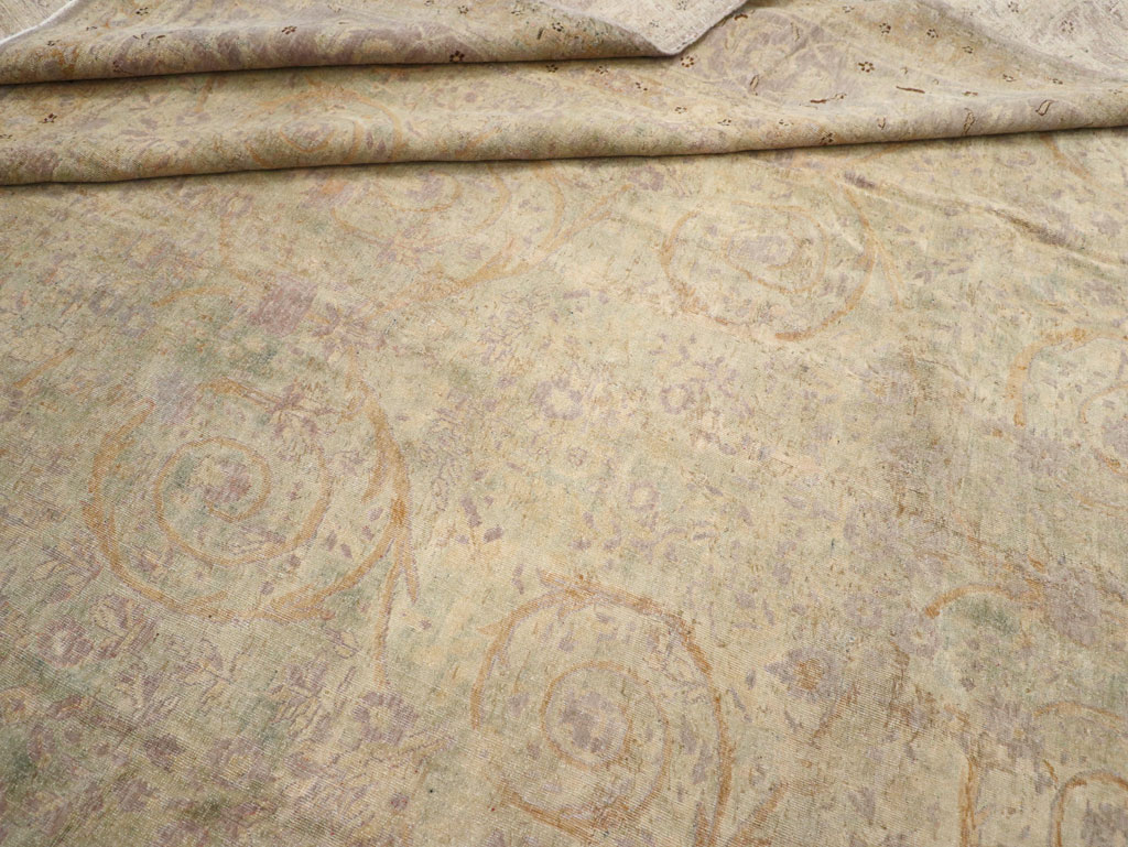 Antique Persian Tabriz  Carpet, No.21197 - Staging