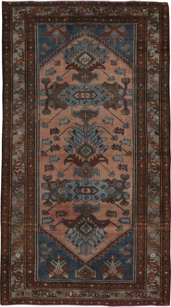 Vintage Persian Malayer Rug, No.21202 - Staging