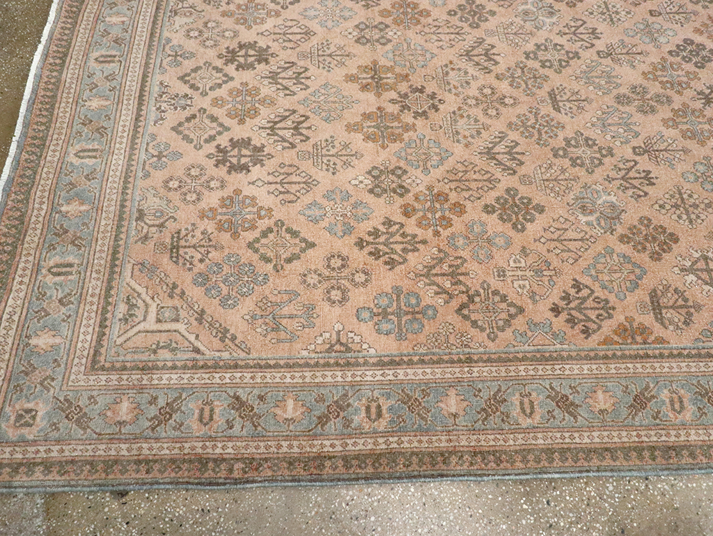 Antique Persian Joshegan Wide Gallery Runner, No.21214 - Staging