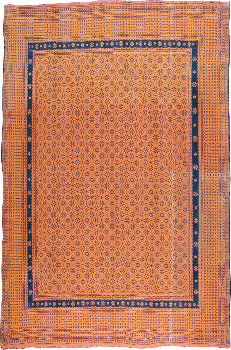 Vintage Persian Flat-weave Kilim, No.21215 - Staging