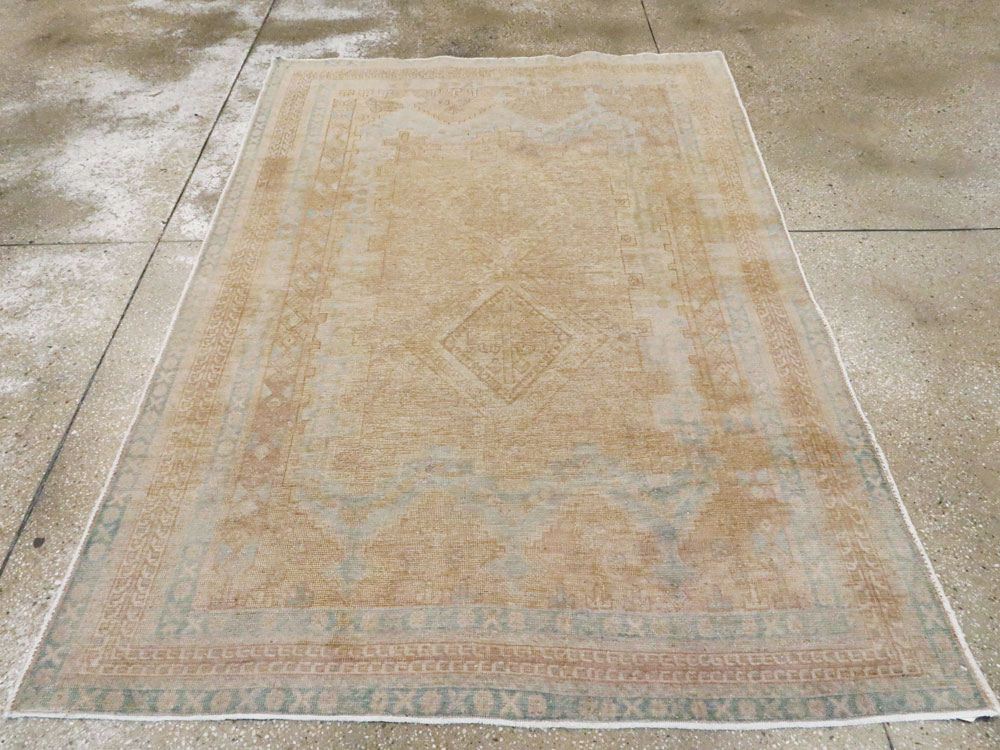 Vintage Persian Afshar Rug, No.21219 - Staging