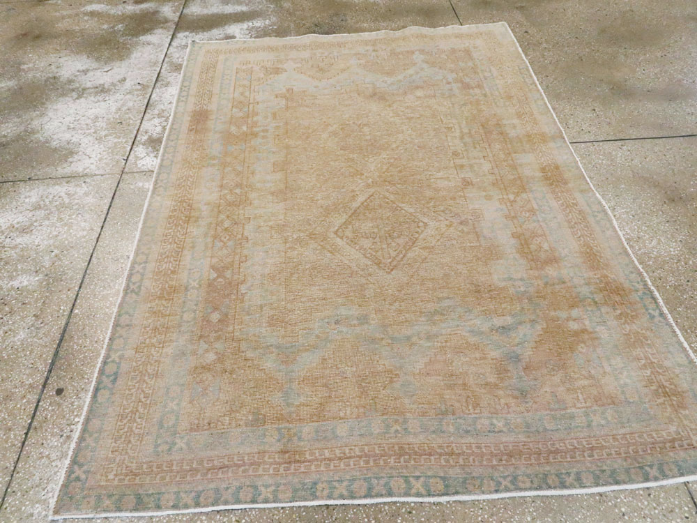 Vintage Persian Afshar Rug, No.21219 - Staging
