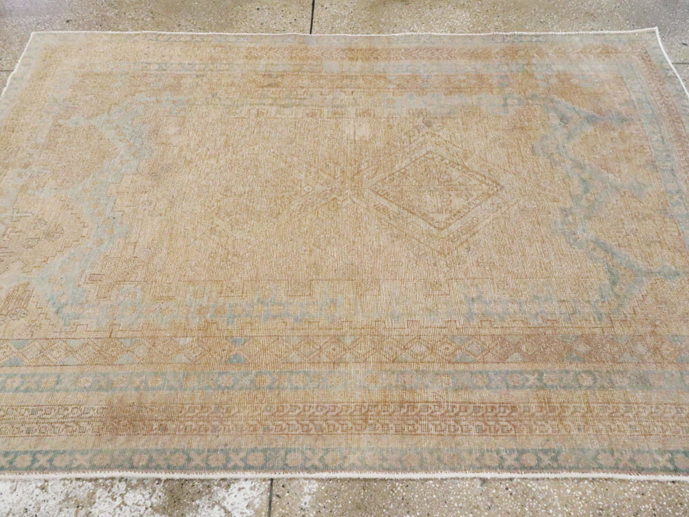 Vintage Persian Afshar Rug, No.21219 - Staging