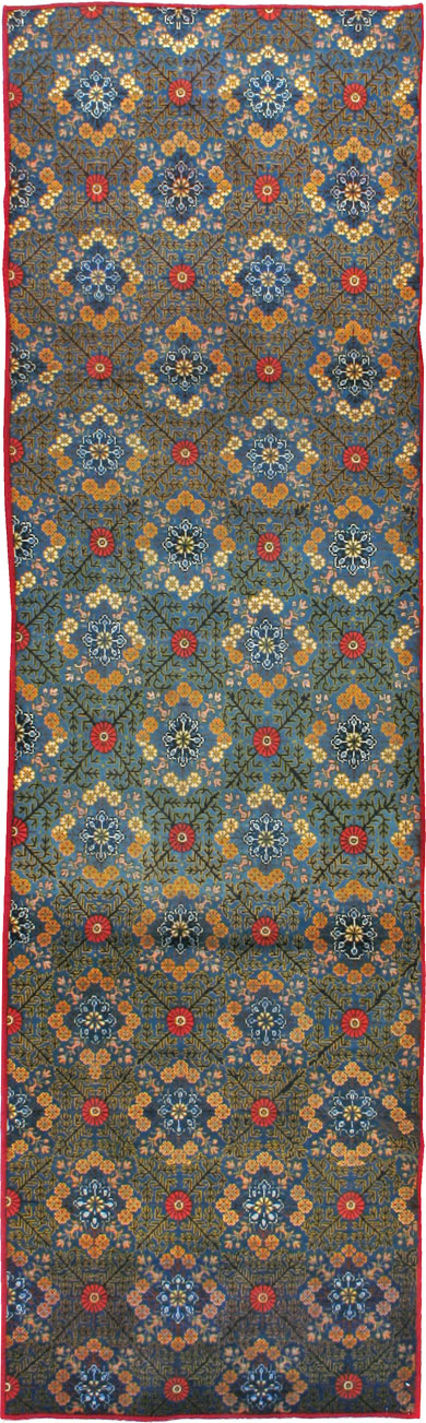 Vintage Persian Kashan Runner, No.21221 - Staging