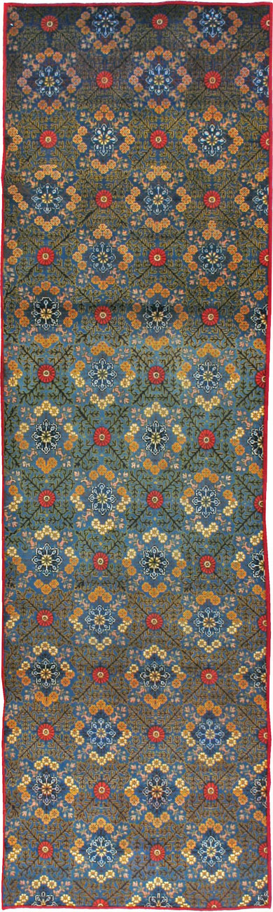 Vintage Persian Kashan Runner, No.21221 - Staging