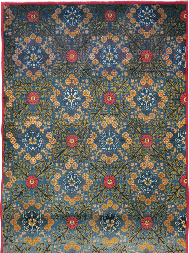 Vintage Persian Kashan Runner, No.21221 - Staging