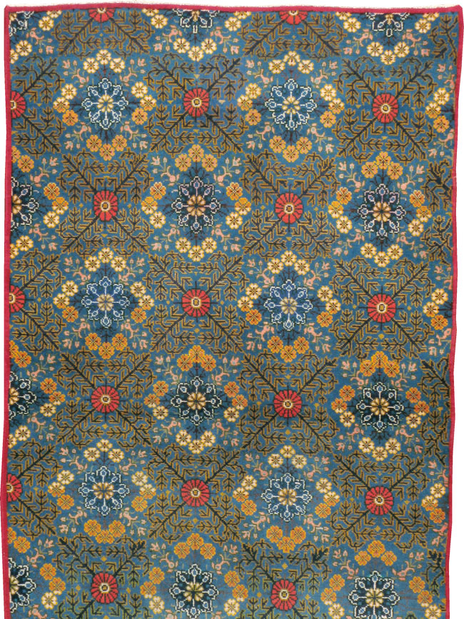 Vintage Persian Kashan Runner, No.21221 - Staging