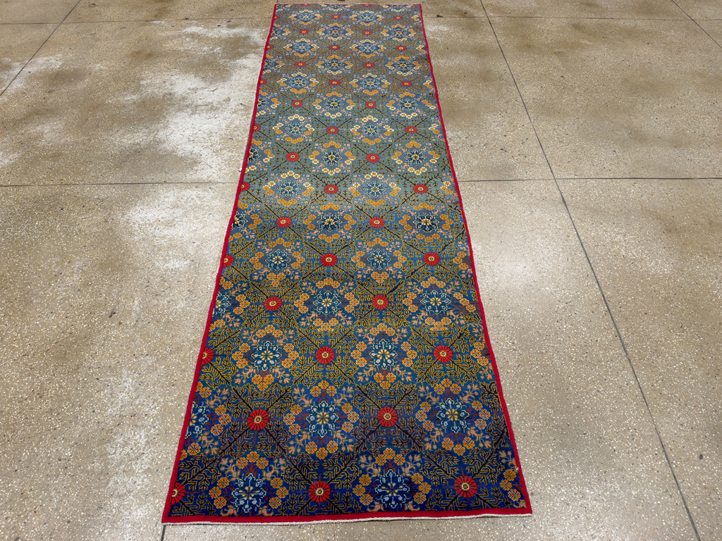 Vintage Persian Kashan Runner, No.21221 - Staging