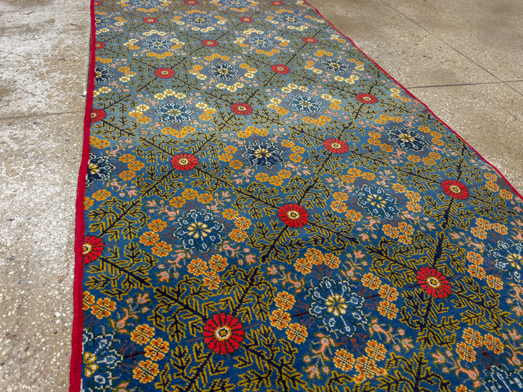 Vintage Persian Kashan Runner, No.21221 - Staging
