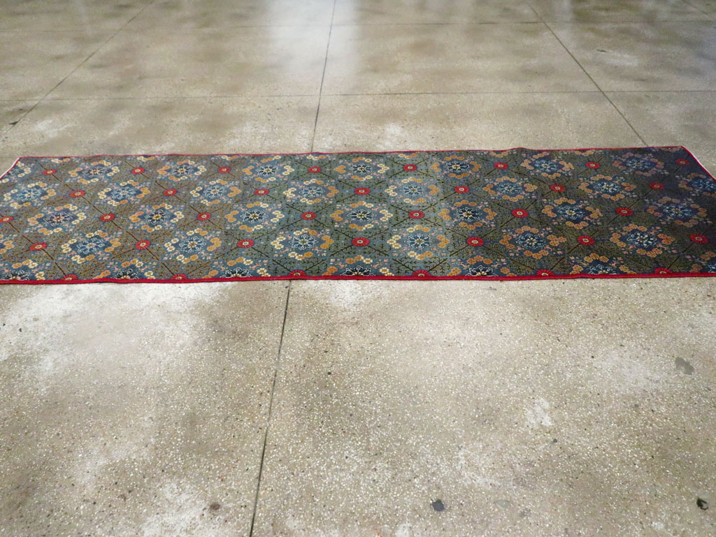 Vintage Persian Kashan Runner, No.21221 - Staging