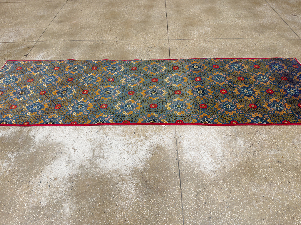 Vintage Persian Kashan Runner, No.21221 - Staging
