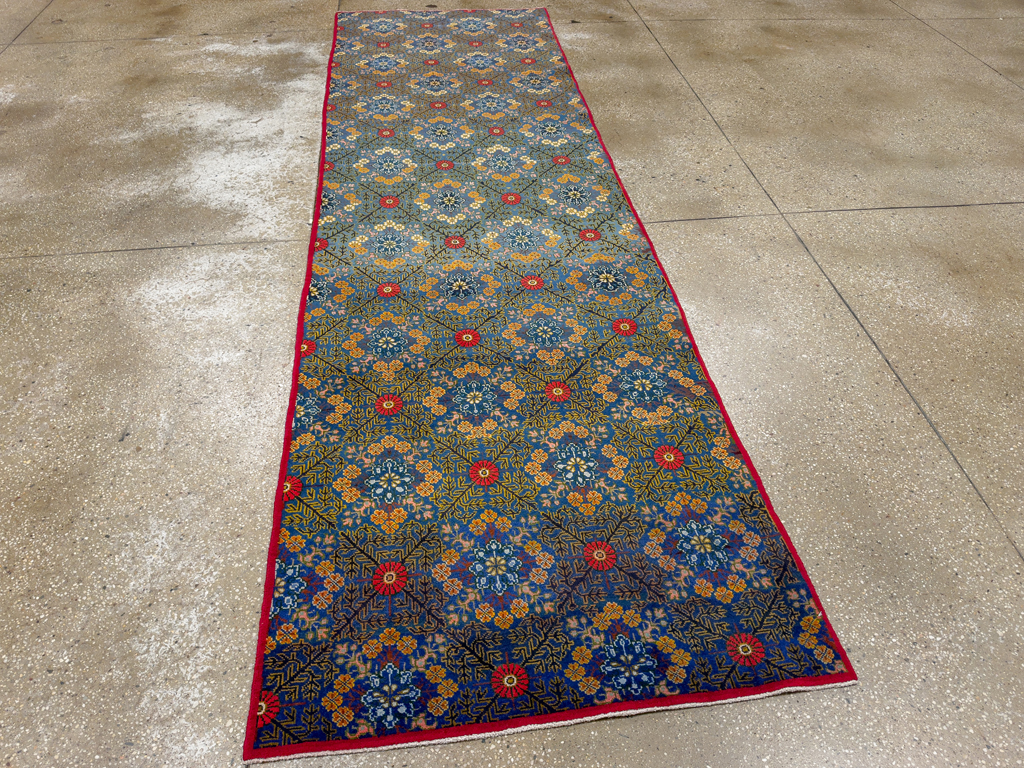 Vintage Persian Kashan Runner, No.21221 - Staging