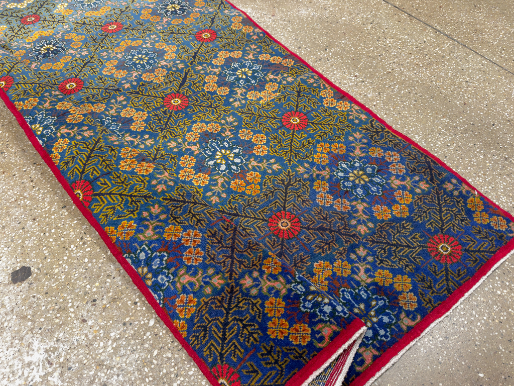 Vintage Persian Kashan Runner, No.21221 - Staging