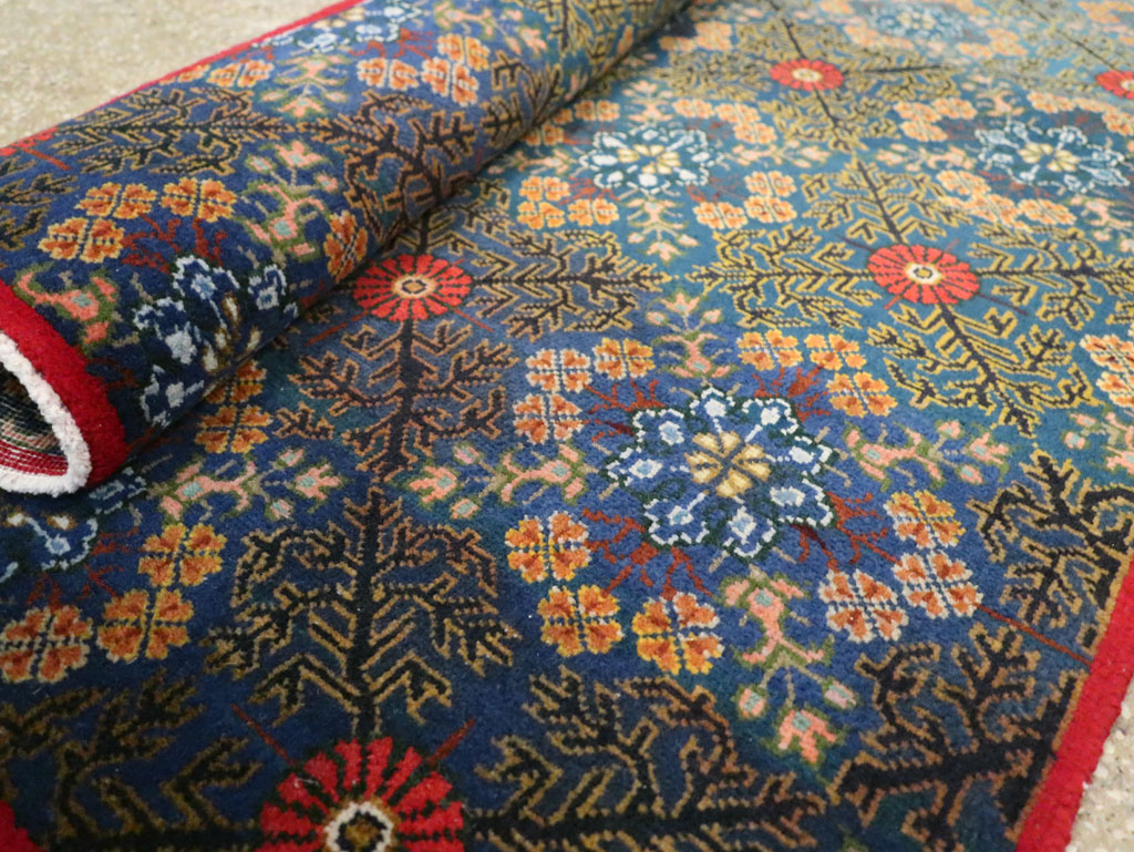 Vintage Persian Kashan Runner, No.21221 - Staging